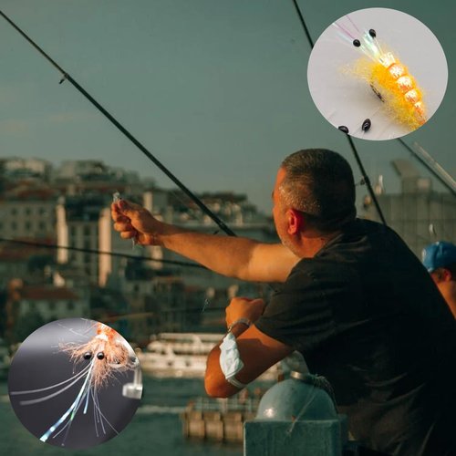 YTRUOYI 50 Pcs Crab and Shrimp Eyes Fly Tying Materials Crab Eyes Shrimp Eyes Fly Tying Eyes for Tying Saltwater and Pike Fishing Flies
