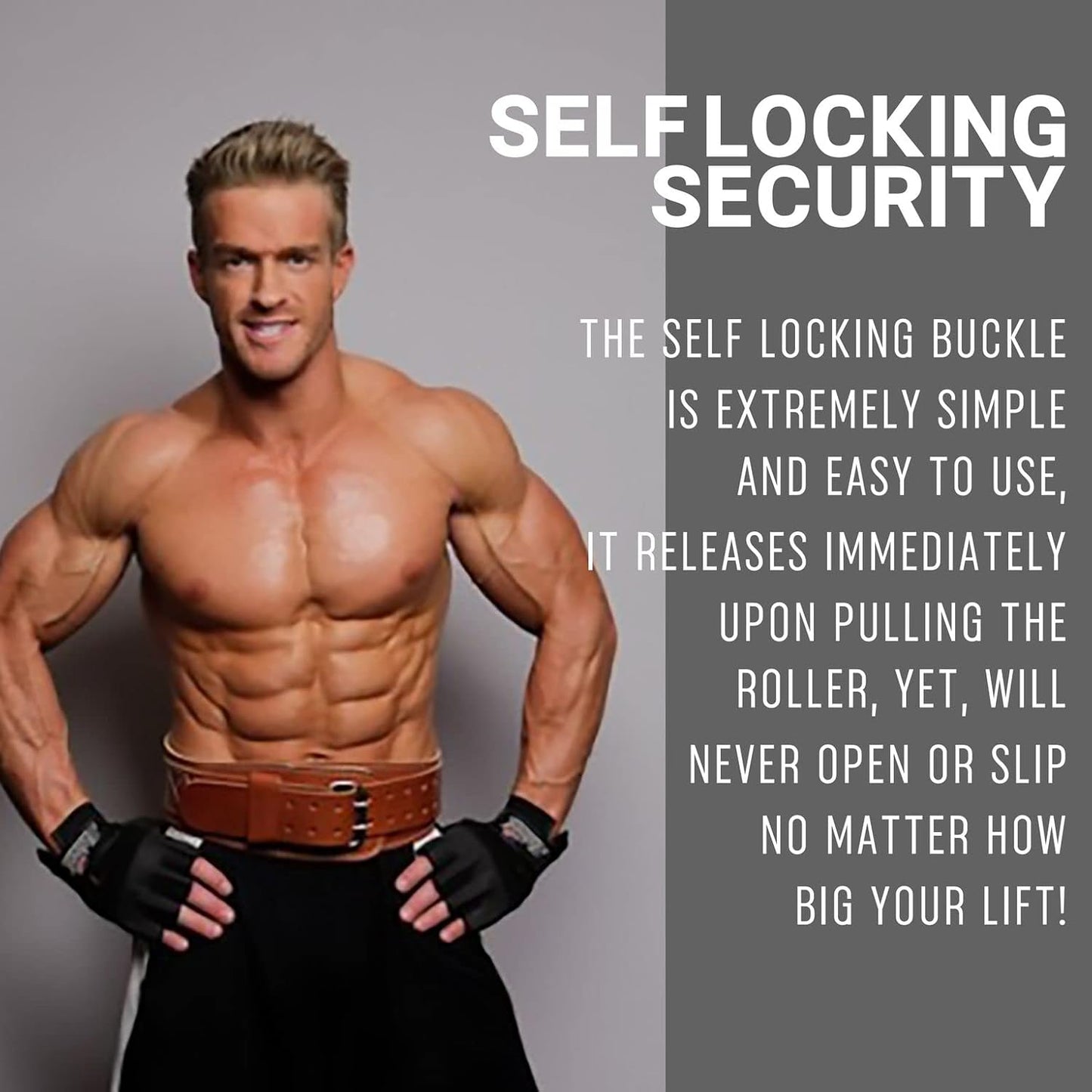Schiek Sports 2004 Leather 4 3/4" Weight Lifting Belt - Comfortable Weightlifting Belt