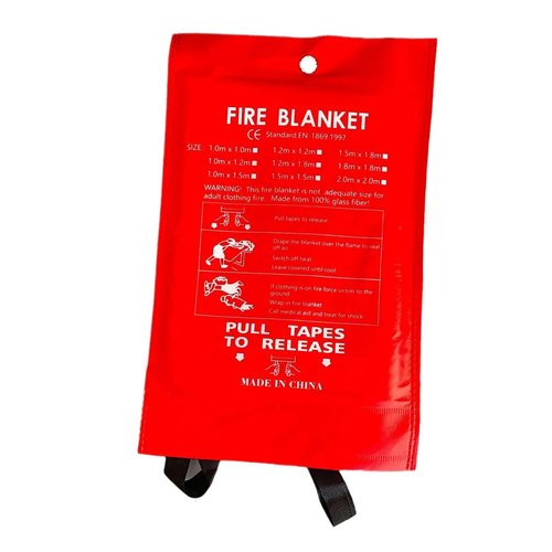 Emergency Fire Blanket - 2 Pack - Fire Suppression Blanket for Kitchen, 40” x 40”, for Home - Fiberglass Fire Extinguisher - Fire Safety & Emergency Supplies - Home Essentials. (2-Pack, 2.0, Count)