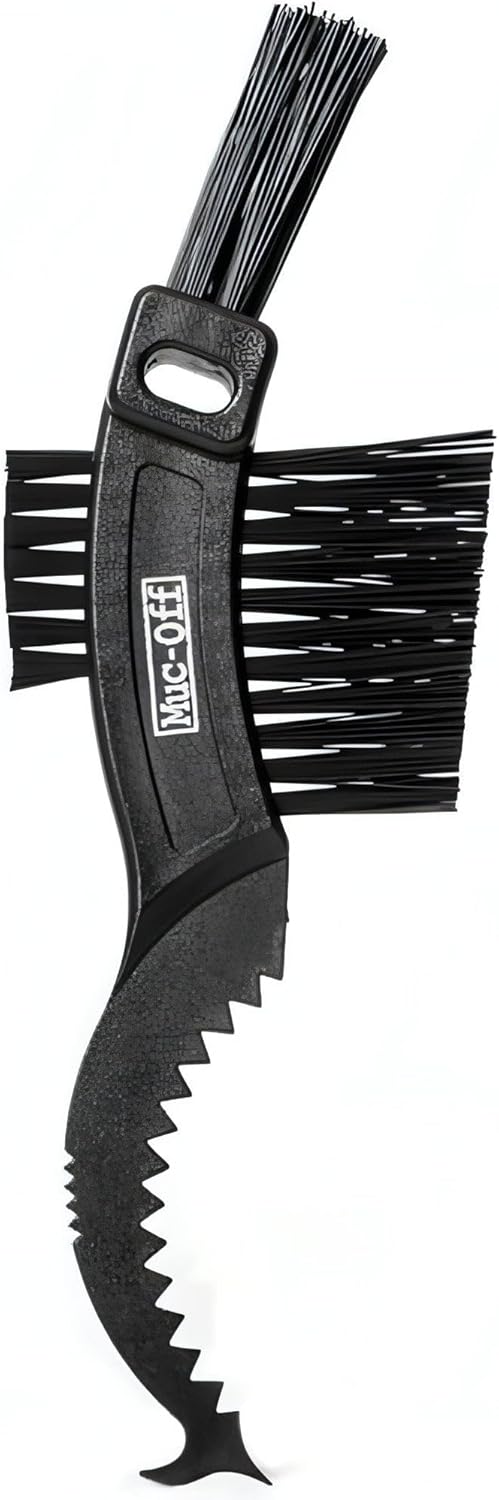 Muc-Off Claw Brush - Bike Cleaning Brush with Three Heads and Durable Nylon Bristles - Perfect for Cleaning Chains, Cassettes and Sprockets