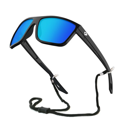TOREGE Mens Women Sunglasses Polarized Sports UV Protection Wraparound Lightweight Sunglasses for Fishing Golf Driving Baseball NAUTILUS (C2)