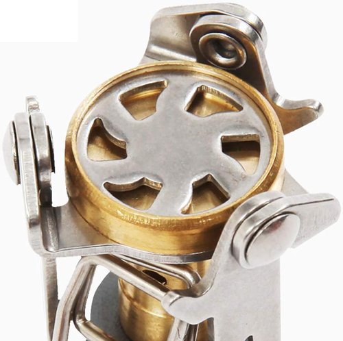 DESERT & FOX Ultralight Mini Camping Stove, 2600W Power Titanium Alloy Automatic Foldable Outdoor Cookware Tool for Picnic, Cookout, Camping, Hiking