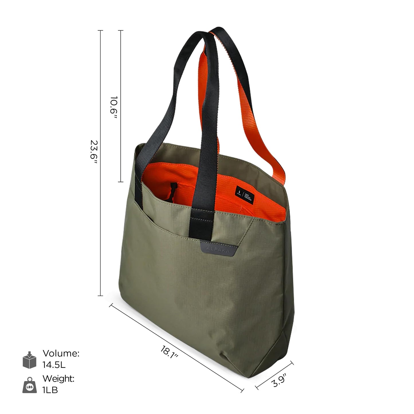 ALPAKA Elements Tote HUB Carabiner Quick Release Key Clip - Magnetic Latch - Attach to Sling Bag, Belt Loops