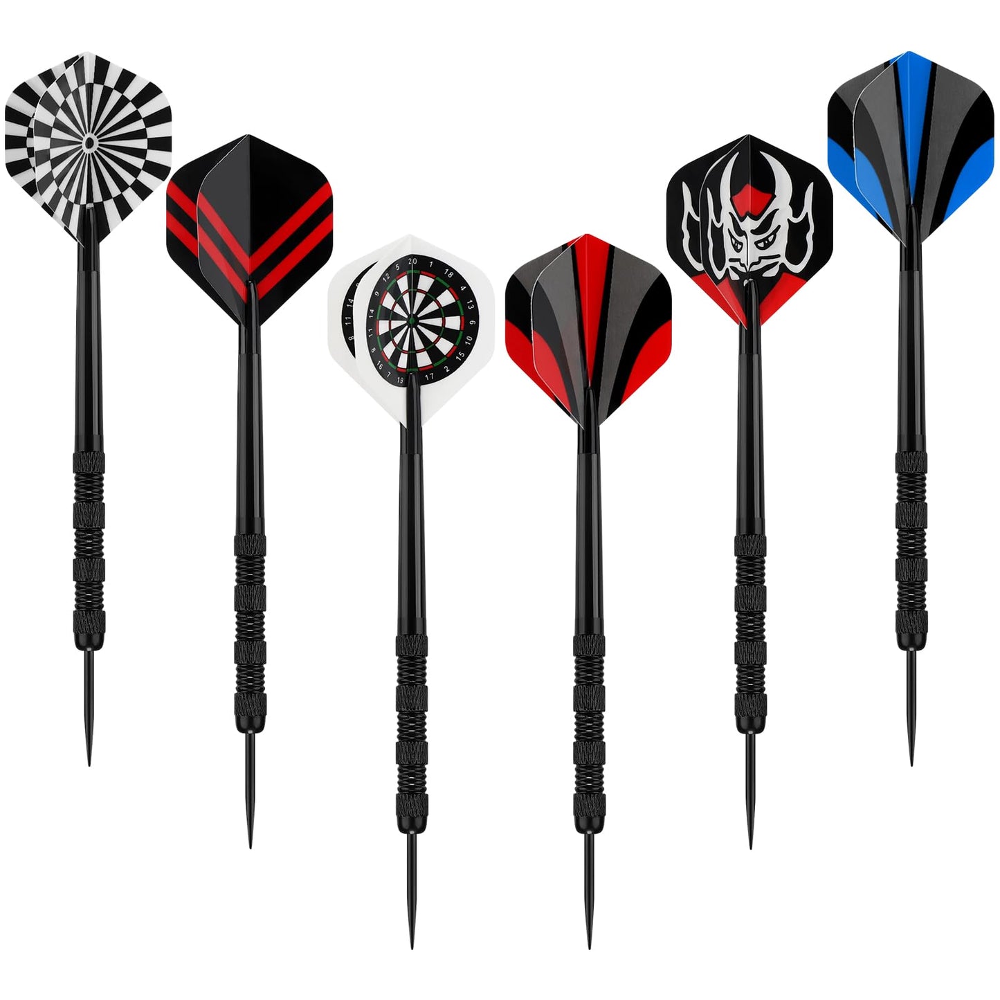 Accmor Metal Tip Darts, Steel Tip Darts, 14 Grams Professional Metal Darts, Darts Metal Tip Set, Metal Darts for Dartboard, 18 pcs ﻿