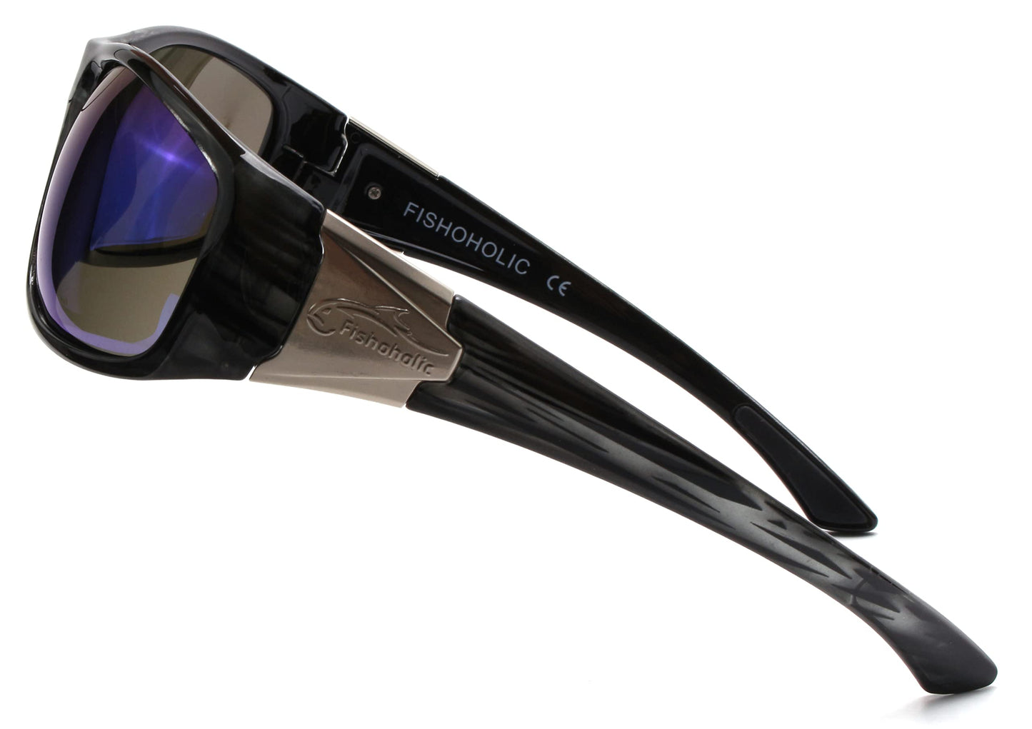 Fishoholic Polarized Fishing Sunglasses with Metal Logo UV400 Fishing Gift with Hard Case and Pouch