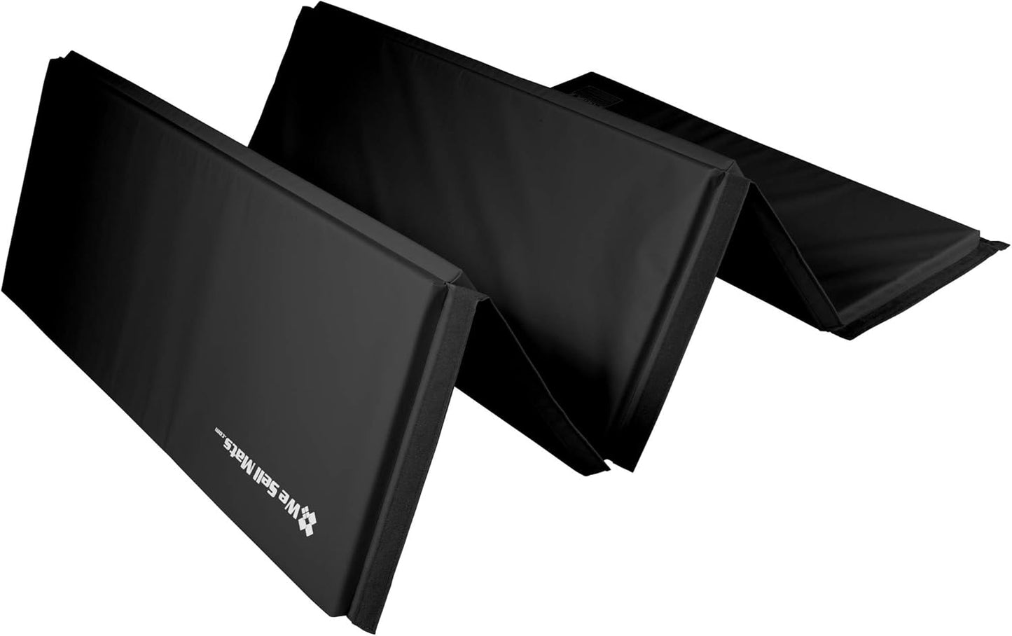 5 ft x 10 ft Folding Gymnastics Mat - Portable Tumbling & Exercise Mat with Hook & Loop Fasteners