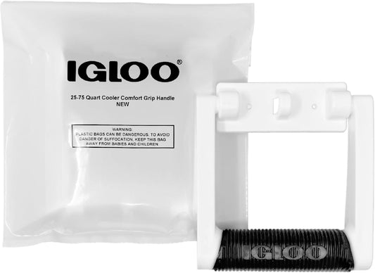 Igloo Premium Comfort Rubber Grip Swing-Up Handle, 25-75 Qt Coolers, White (1 Handle)