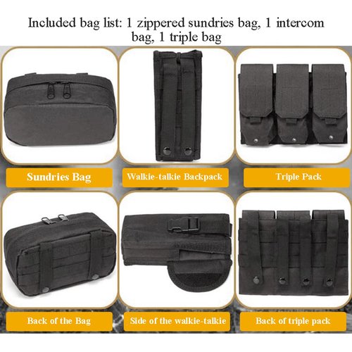 AZB Tactical Vest For Men Quick Release Breathable Paintball Airsoft Vest Adjustable