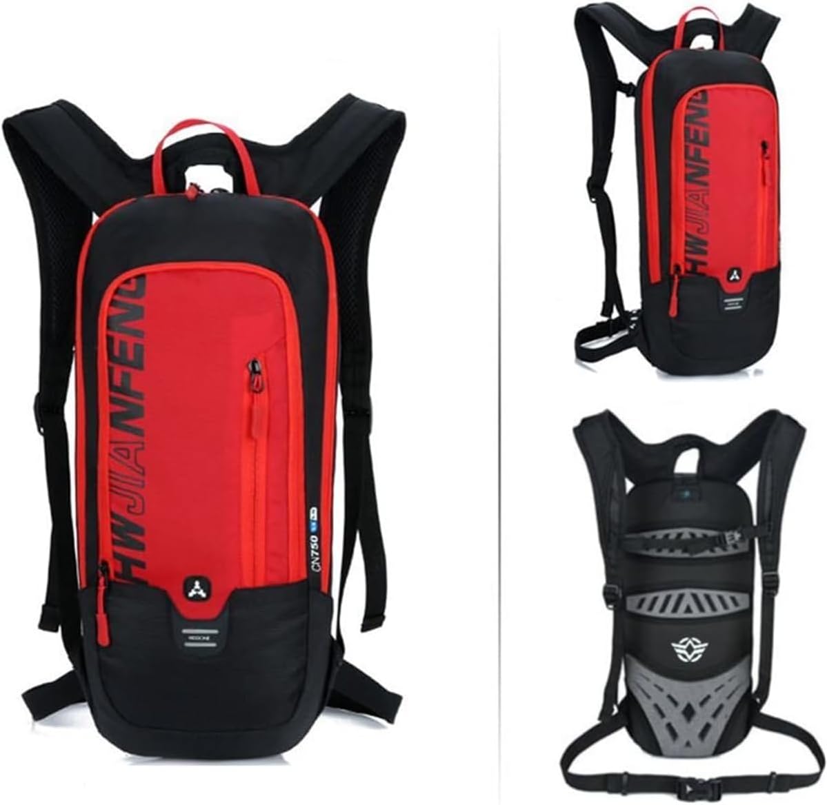 WINDCHASER Cycling Backpack, 10L Bicycle Backpack Waterproof Breathable Bag for Outdoor Travel Hiking Climbing Biking Running Skiing (Black)