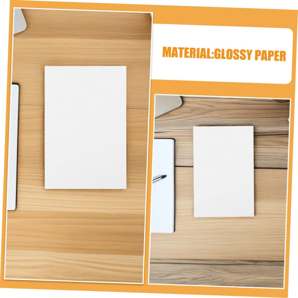 Housoutil 100pcs Glossy Photo Paper: A6 200gsm Printable Picture Paper 5.97x4 for Printers - Photo Card Stock for DIY Crafts Invitations Calendars