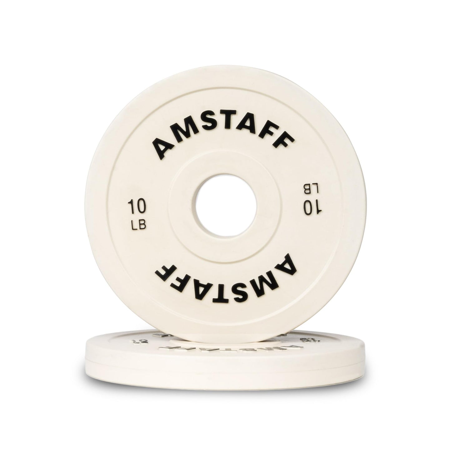 AmStaff Fitness Change and Fractional Plates - Weightlifting & Strength Workouts Gear for Incremental Gains, Standard 2" Hole Diameter for Standard Bars - (10LB, Pair)