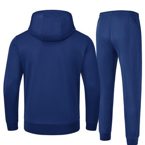 Rdruko Men's Track Suits 2 Piece Hoodie and Sweatpants Set for Men Jogger Workout Athletic Sweatsuit Tracksuits(Sapphire Blue, US L)