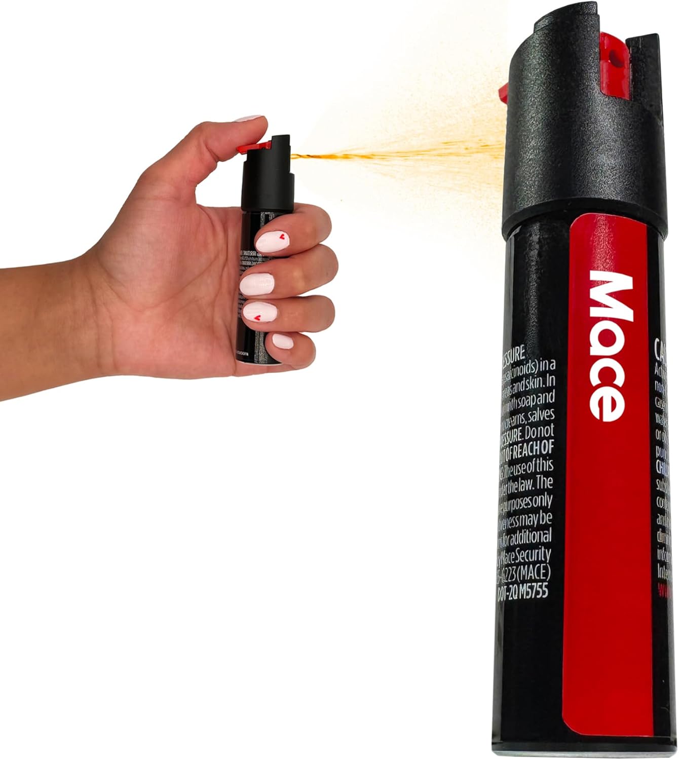 Mace Pepper Spray - Twist Lock & Hardcase Model, Max Strength 10% OC Formula, Long Lasting UV Dye, Self Defense Pepper Spray for Women & Men