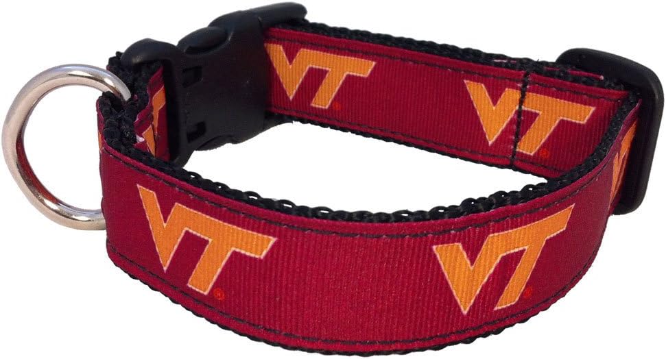 NCAA Virginia Tech Hokies Dog Collar (Team Color, Small)