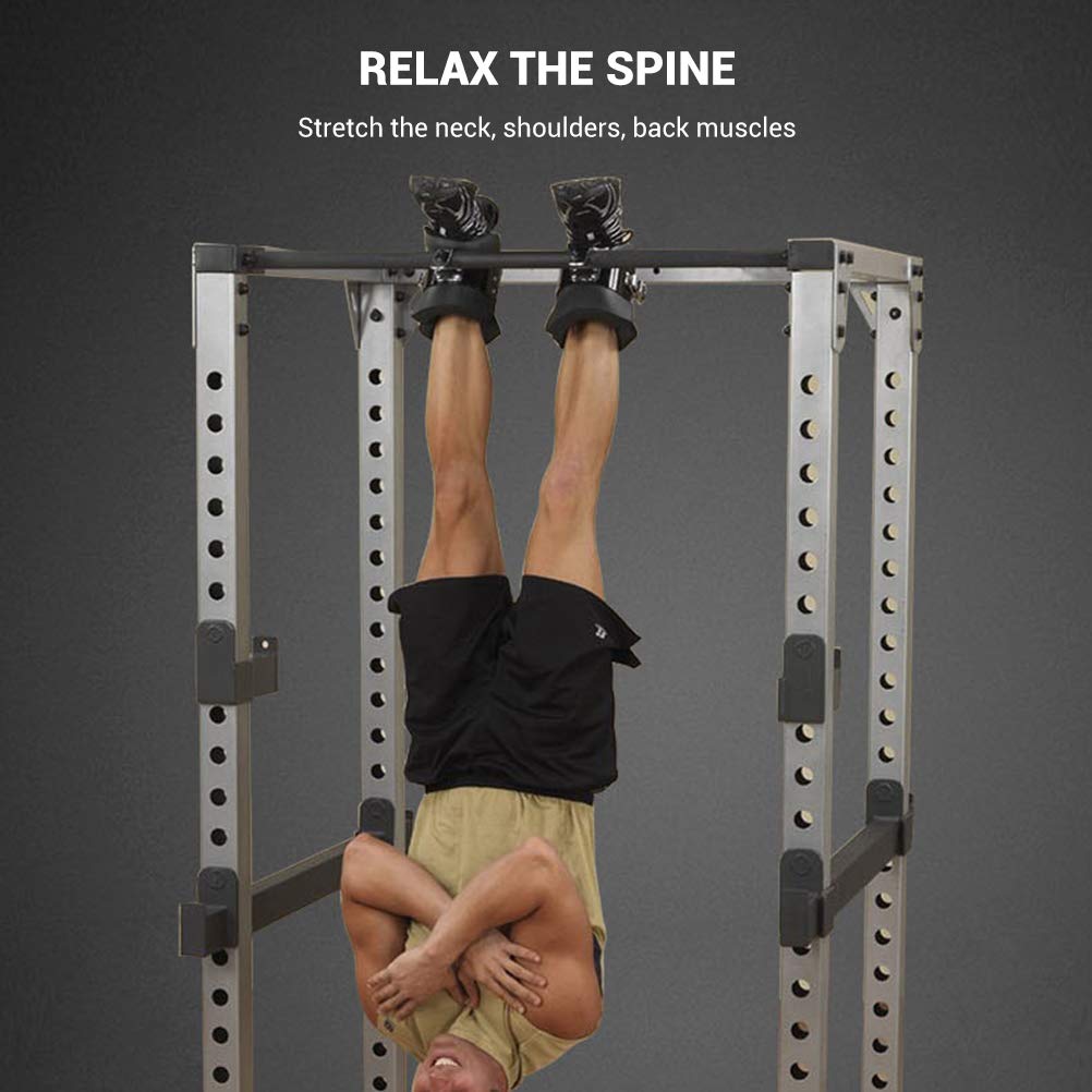 Alomejor Inversion Boots Stainless Steel and NBR Inversion Boots for More Effective Exercises