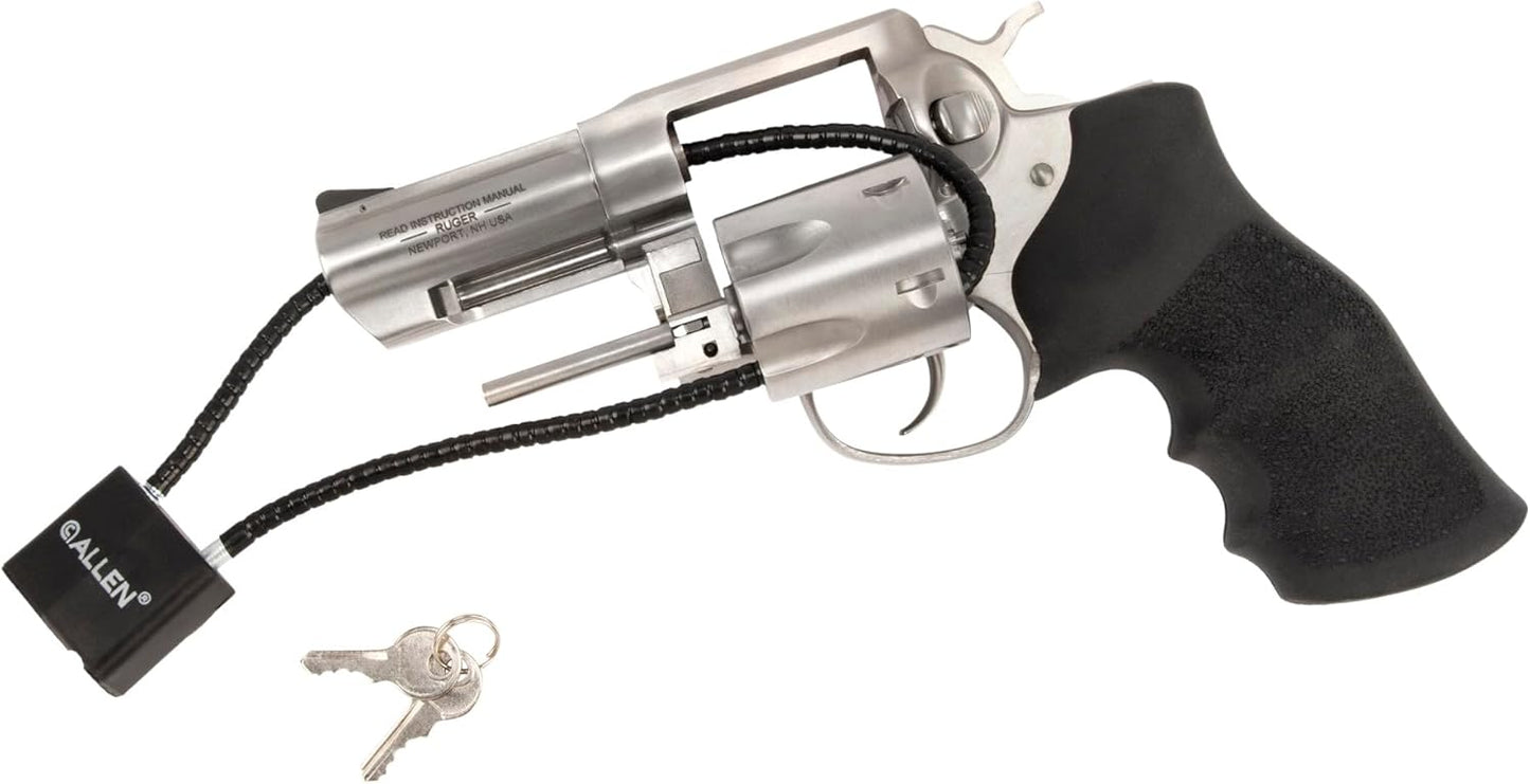 Allen Cable Gun Lock for Shotguns, Rifles & Handguns (2 Keys)