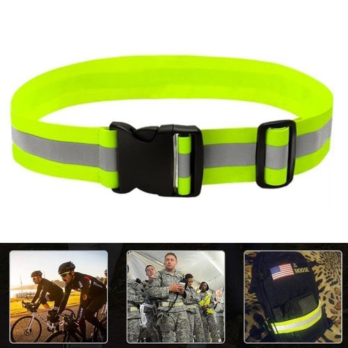 tianyamingyue Reflective Belt Elastic Armband Wristband Stretchy Safety Gear for Running Cycling Biking Walking Outdoor Activities Men Women