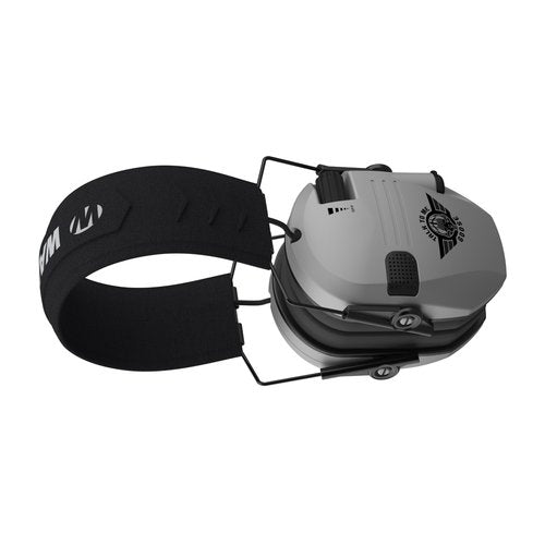 Walker's Razor Slim Electric Earmuffs with Sound-Dampening Composite Housing, Built-In High-Definition Speakers, Cushioned Ear Cups, and Independent Volume Controls (Talk To Me Goose Gray)