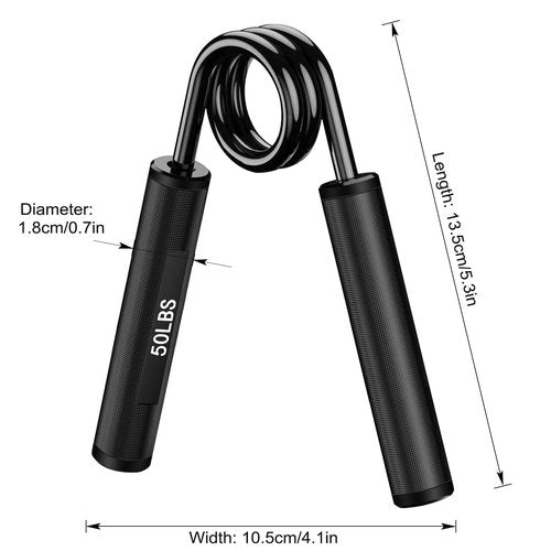 Grip Strength Trainer, Hand Grip Strengthener and Finger Exerciser, Non-Slip Rubber Forearm Strengthener and Finger Stretcher for Muscle Building and Injury Recovery for Athletes (A Hand Grip)