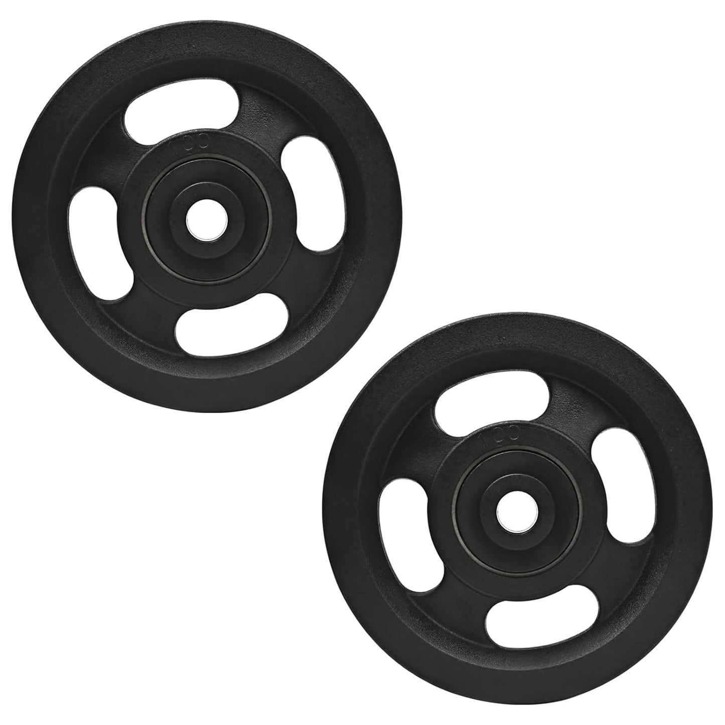 90mm(3.54inch) Universal Bearing Pulley Wheel for Cable Machine Gym Equipment Part Garage Door (2 PCS)