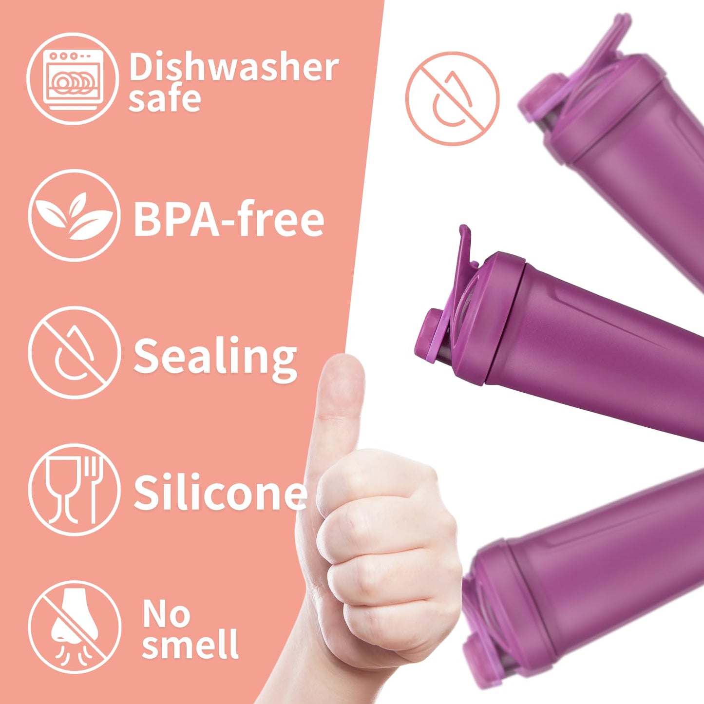 5PCS Shaker Cup Gasket Replacement for BlenderBottle Strada Twist Cap Shaker Cup Insulated Stainless Steel Water Bottle，Silicone sealing gasket parts，Compatible with BlenderBottle Strada (Twist Cap)