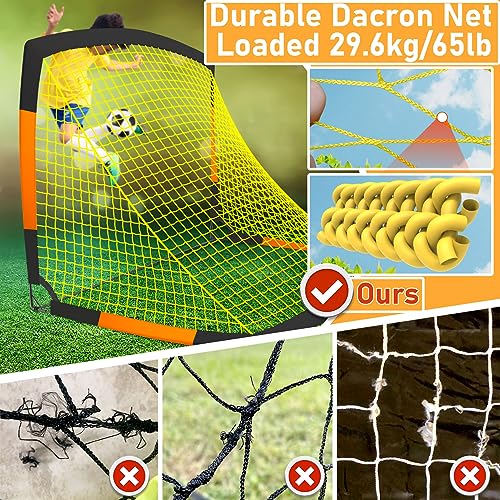 Kids Backyard Soccer Goals 7x5 & 5x3.6 FT Portable Outdoor Playset
