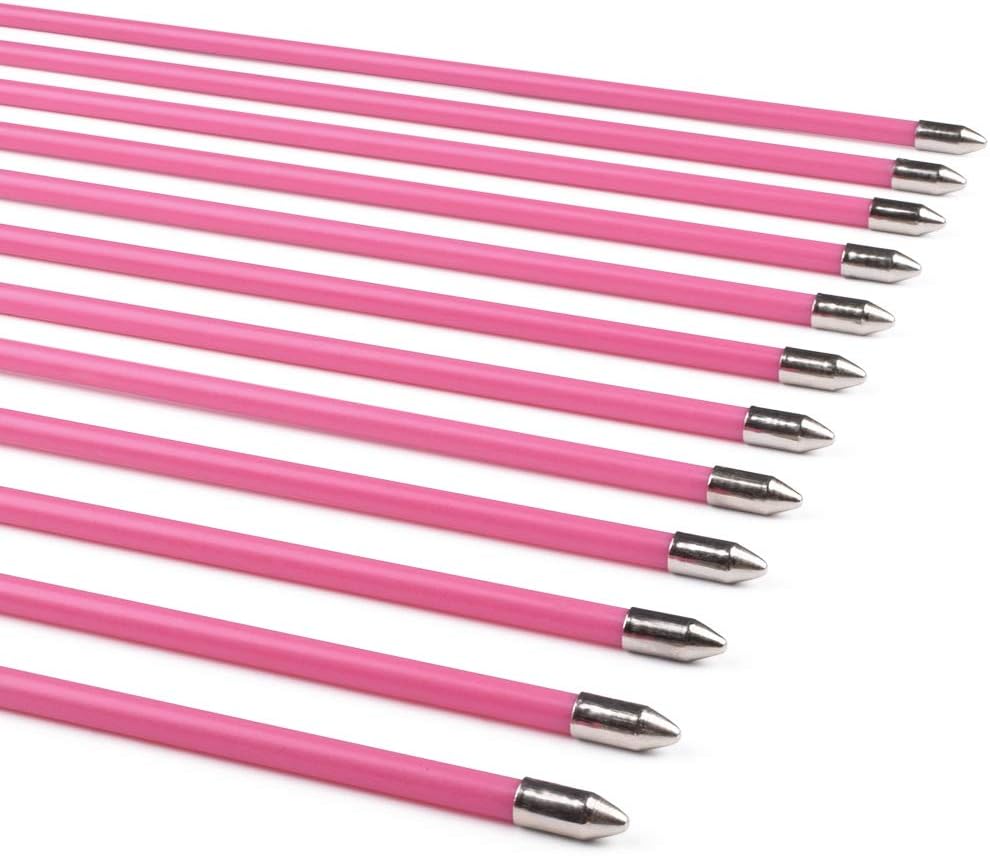 Archery Youth 24 26 Inch Fiberglass Archery Targeting Arrows for Youth Practise Recurvebow Compound Bow Shooting