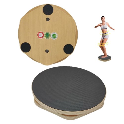 Mirotuz Ab Twister Board for Exercise,12 inch Waist Twisting Disc,Wood Waist Twisting Disc,Full Body Toning Workout,for Slimming and Strengthening Abdominal & Stomach Exercise Equipment
