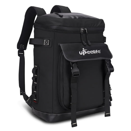 Cooler Backpack, 42 Cans Leakproof Cooler, Insulated Cooler Bag Soft Lightweight Ice Chest Backpack Lunch Backpack for Camping, Hiking, Beach (Black)