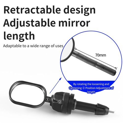 HSayoli Bike Mirrors,HD Glass Bicycle Rearview Mirror, Safe Cycling Rearview Mirror, 360 Degrees Adjustable Rotate