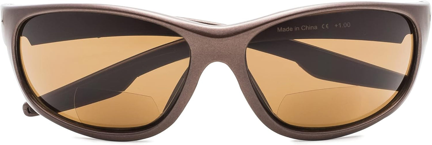 Eyekepper TR90 Unbreakable Sports Bifocal Sunglasses Baseball Running Fishing Driving Golf Softball Hiking