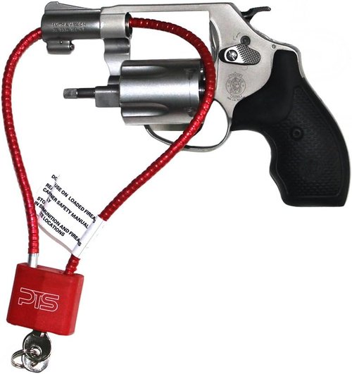 Cable Gun Lock with Key (15") - Keyed Alike - California Approved Safety Device - Secures Pistol, Rifle, Shotgun, Revolver, and Other Firearm Types (2 Pack)
