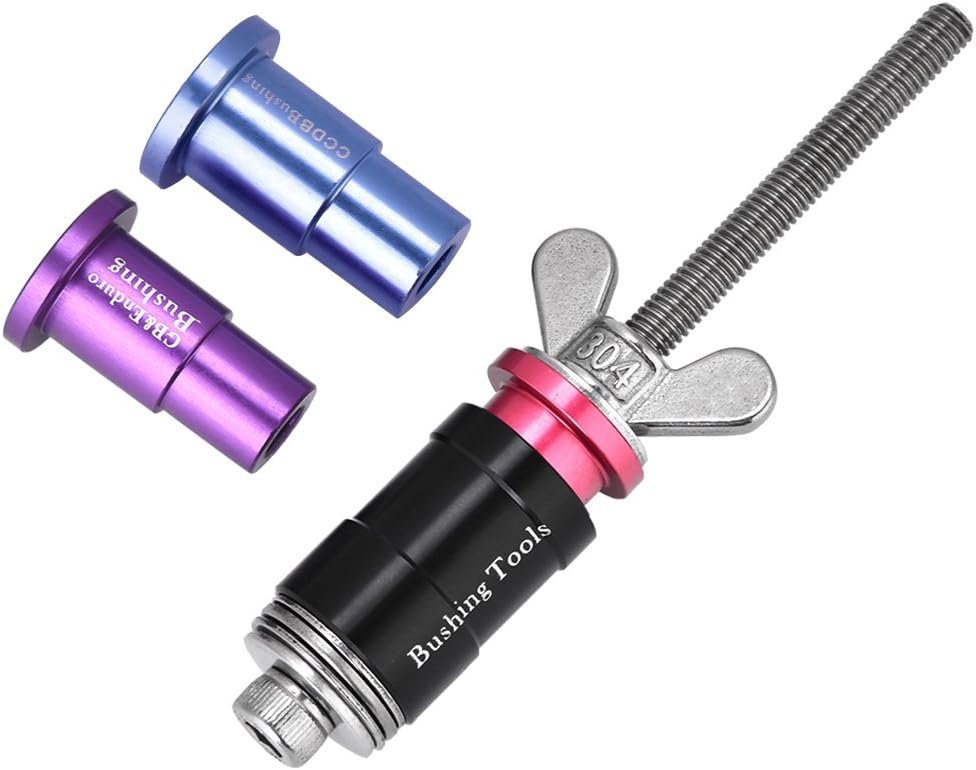 Tbest Cycle Chain Crank Extract Rear Shock Bushing Tool Shock Eyelet Bushing Removing Removal Install Tool for Rockshox Fusion DU Shock Bushing Tool rockshox Rear Shock Bearing