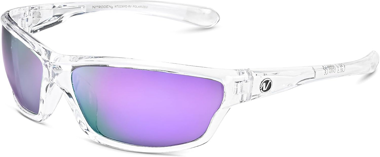 Nitrogen Polarized Wrap Around Sport Sunglasses for Men Women UV400 Driving Fishing Running Sun Glasses