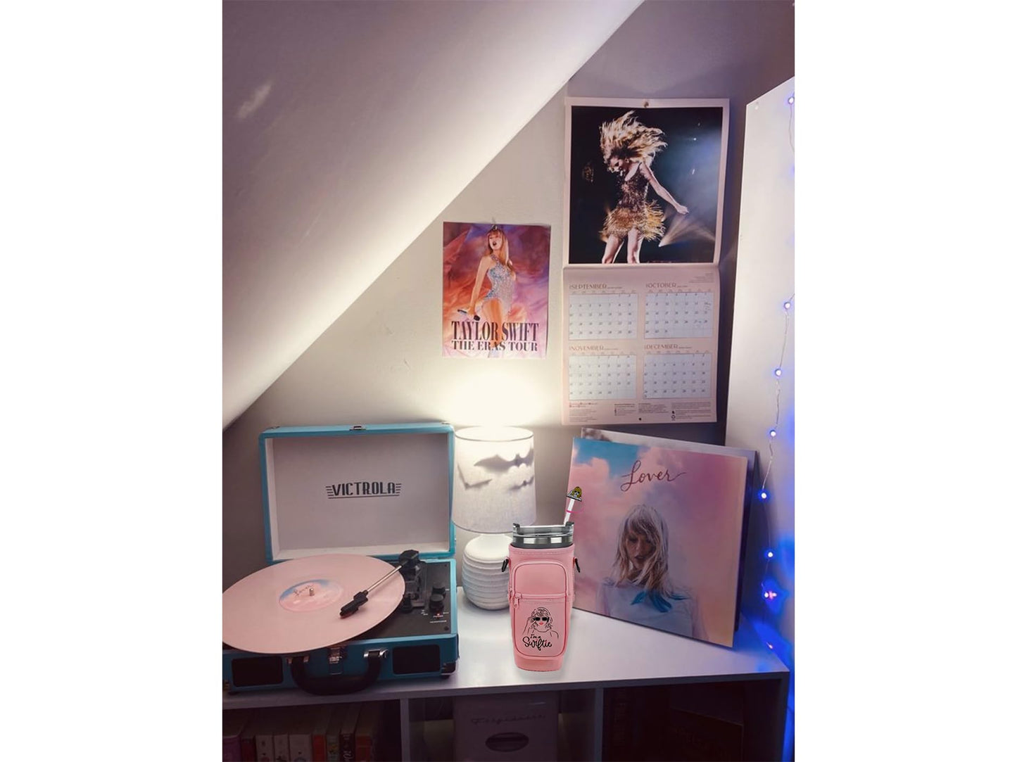 Fans Water Bottle Carrier Bag with Phone Pocket Compatible With Stanley 40 oz with Adjustable Strap & Straw Cover for Gift and Watter Bottle Accessories