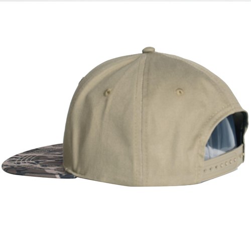 EDTREK Elite Youth Country Hat for Big Kids - Boys Snapback Hat with Flat Brim (Wood Ash with Bottomland Camo - Wood Duck)