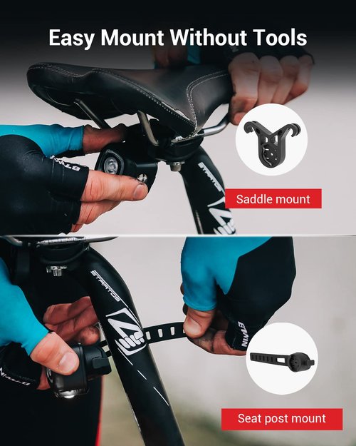Magicshine SEEMEE 200 V3.0 USB C Rechargeable Bike Tail Lights,200 Lumens Max Output,360° Visibility Bicycle Lights, Smart Brake Sensor IPX6 Waterproof Rear Bike Lights 5 Modes for Road Urban Cyclists