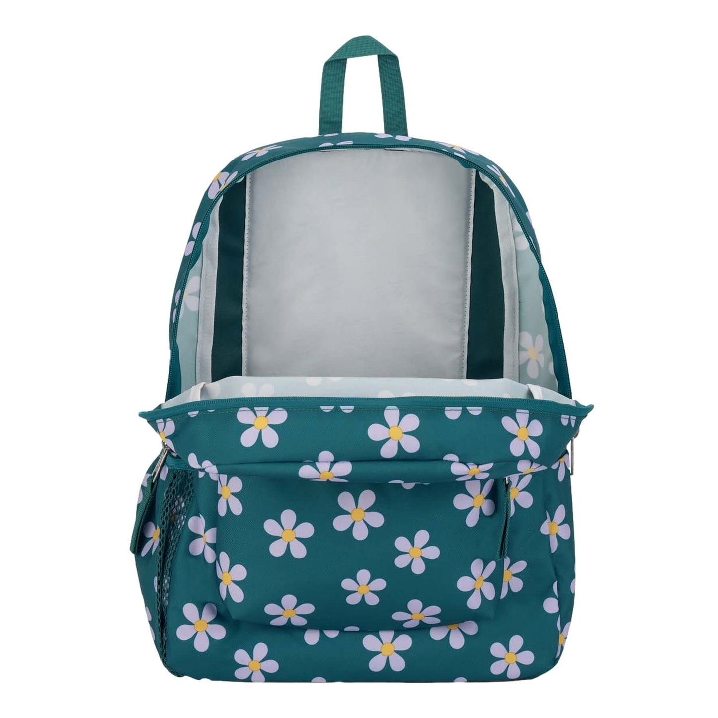 JanSport Cross Town Backpack 17" x 12.5" x 6" - Simple Bag for Everyone with 1 Main Compartment, Front Utility Pocket - Premium Class Accessories - Precious Petals
