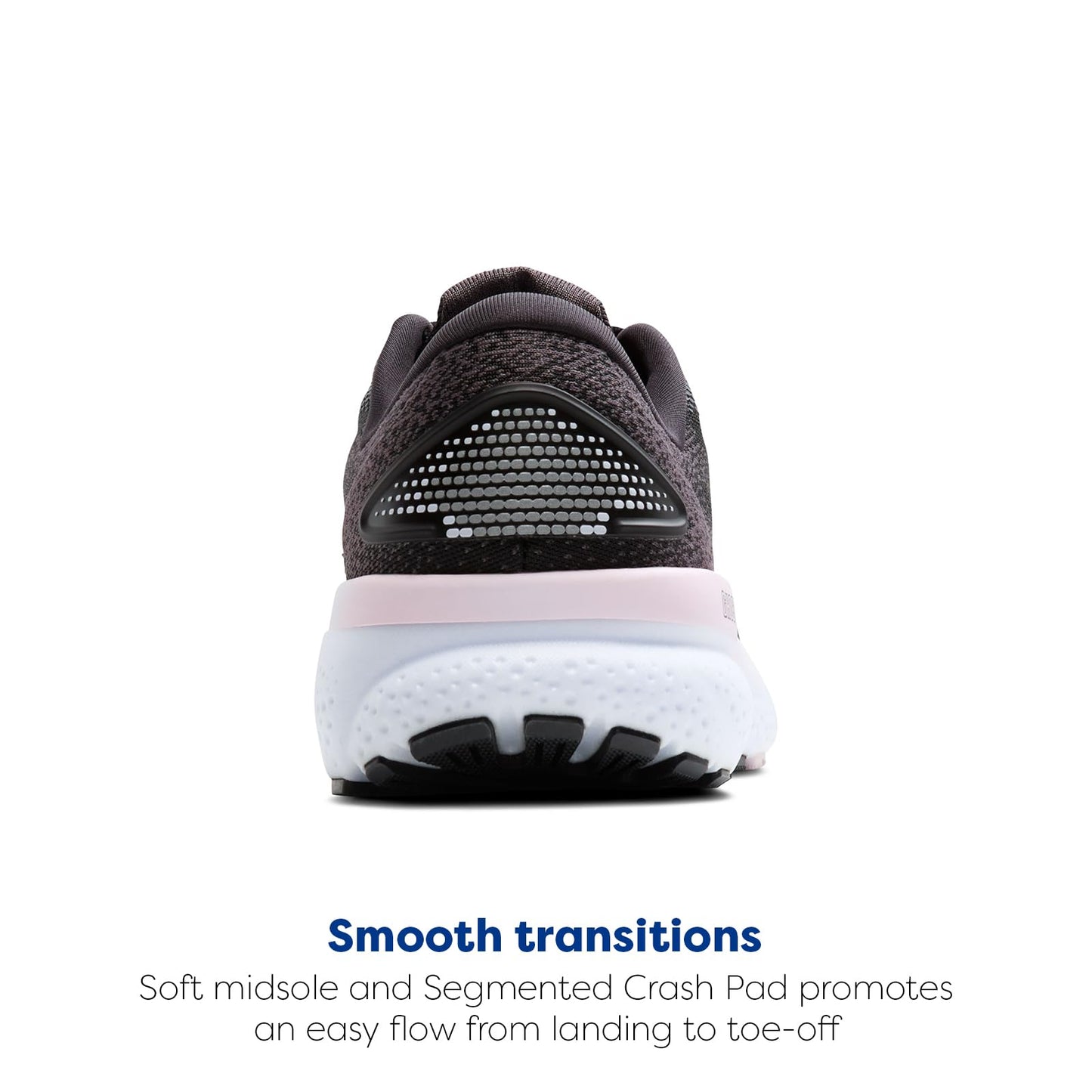 Brooks Women’s Ghost 16 Neutral Running Shoe - Black/White/Orchid Ice - 9.5 Medium