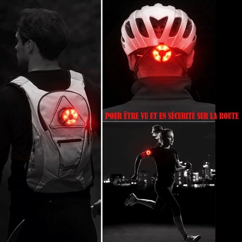 Bike Tail Light 2 Pack, USB Rechargeable LED Bicycle Tail Light Bright Bicycle Rear Cycling Safety Flashlight, 5 Light Mode Options for Adults Kids Men Women Road Mountain(Red Blue)