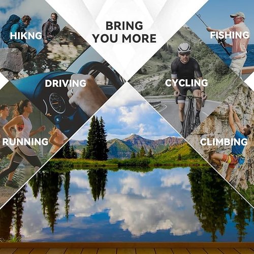 MALIDAK Wrap Around Polarized Sports Sunglasses for Men Women Teens, Ultra-Light Clear Vision for Cycling Driving Running