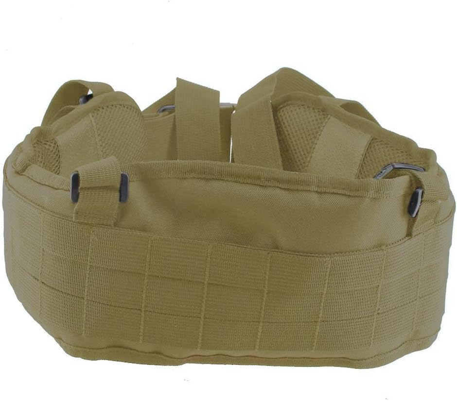 Tactical Molle Waist Belt with Adjustable Suspenders & Free Straps for Airsoft Combat