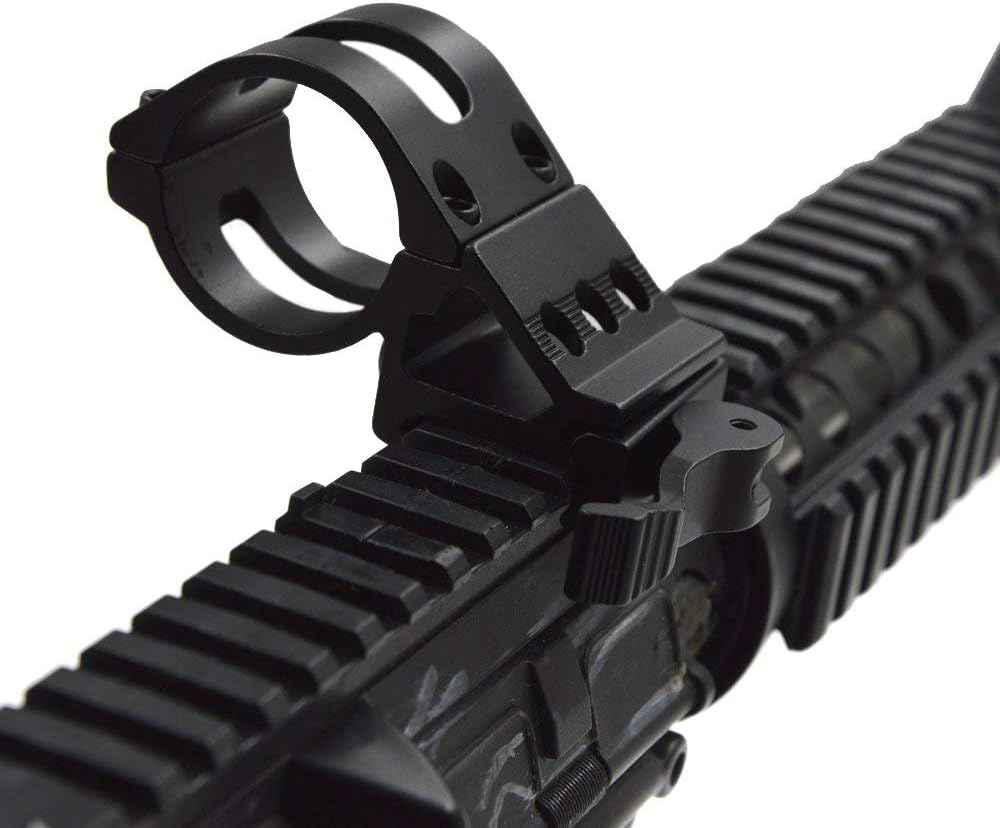 ALONEFIRE Tactical LED Flashlight Mount for Picatinny Rail - Offset Weapon Light for Hunting & Shooting