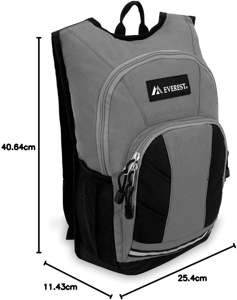 Everest Mini Hiking Pack, Dark Gray/Black, One Size