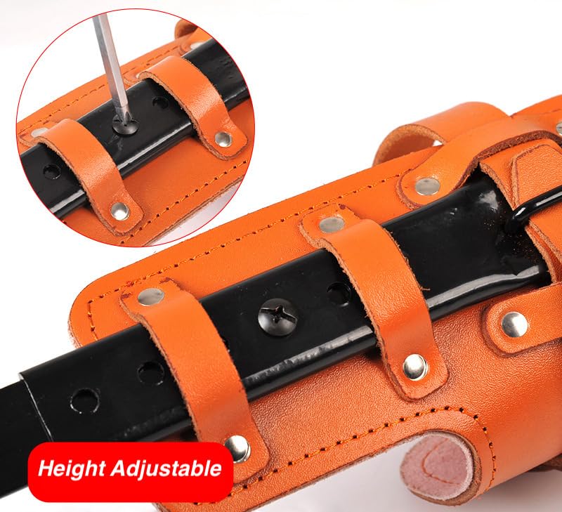 Forged Steel Tree Climbing Spikes, Adjustable Tree Climbing Gear, Climbing Spurs Gaffs with Leather Pads, Arborist Climbing Equipment Tree Work Hunting Gear with Straps & Gloves