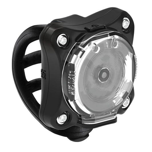 LEZYNE Zecto Drive Bicycle Durable USB Rechargeable IPX7 Waterproof 250 Lumens White LEDs Front Light w/Multiple Solid & Flash Modes | Silicone Rubber Mounting Strap Included, Black, USB-C