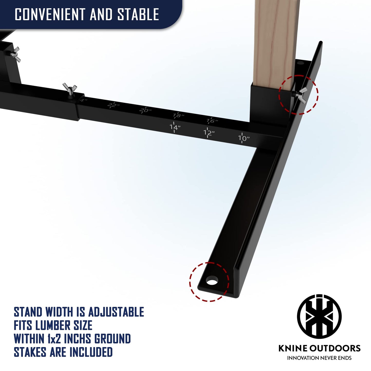 KNINE OUTDOORS Shooting Target Stand for Outdoors, Durable Paper Target Holder with Stable Adjustable Base for Paper Shooting Targets Cardboard Silhouette, H Shape, USPSA/IPSC, IDPA Practice, 1 Pack