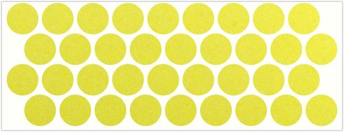 LiteMark Reflective Green 1 Inch Circle Sticker Decals for Helmets, Bicycles, Strollers, Wheelchairs and More - Pack of 36