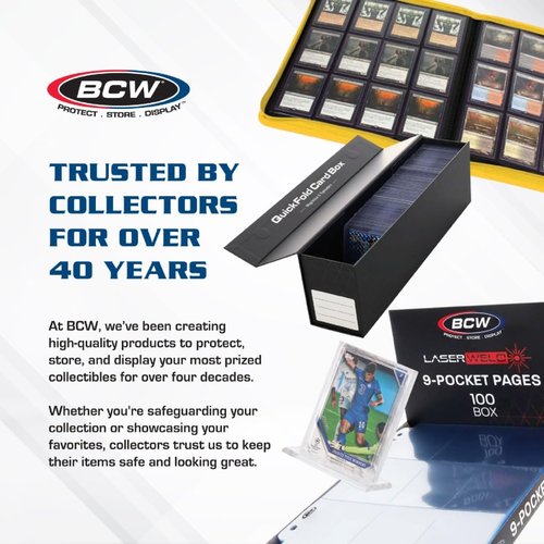 BCW 800ct 2-Piece Storage Boxes - 10 Pack | Cardboard Organizer for Sports, MTG, and Pokémon Card