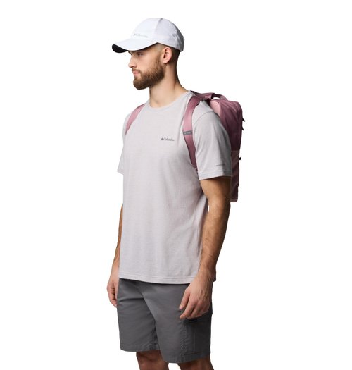 Columbia Unisex Trail Traveler 18L Backpack, Fig/Eraser Pink, One Size